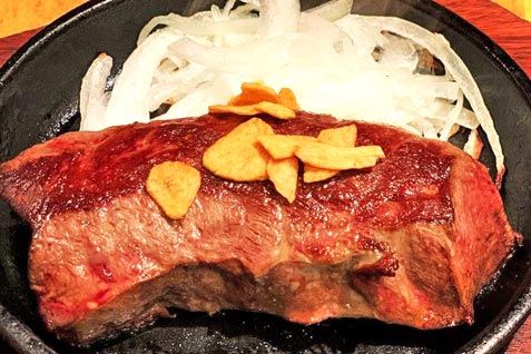『BEEF KITCHEN STAND アパホテル上野店』の「ビフテキ」