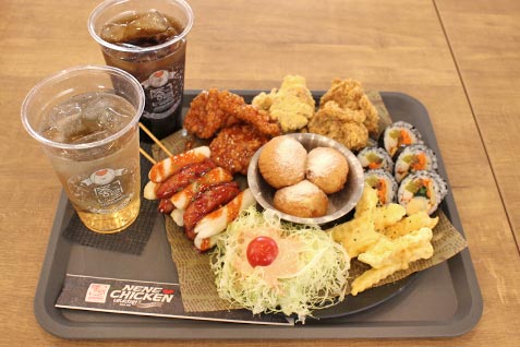 『ジョンノ屋台村 ＆ NENE CHICKEN（ジョンノヤタイムラ アンド ネネチキン）』の「有明ガーデンセット」