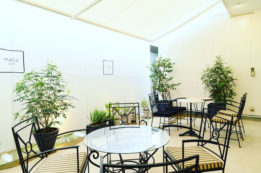 『MASA cafe』のテラス席