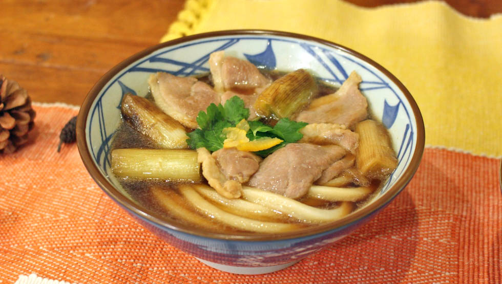 「鴨ねぎうどん（温）」