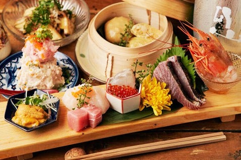 『路地うぶ』の「板盛り鮮魚」