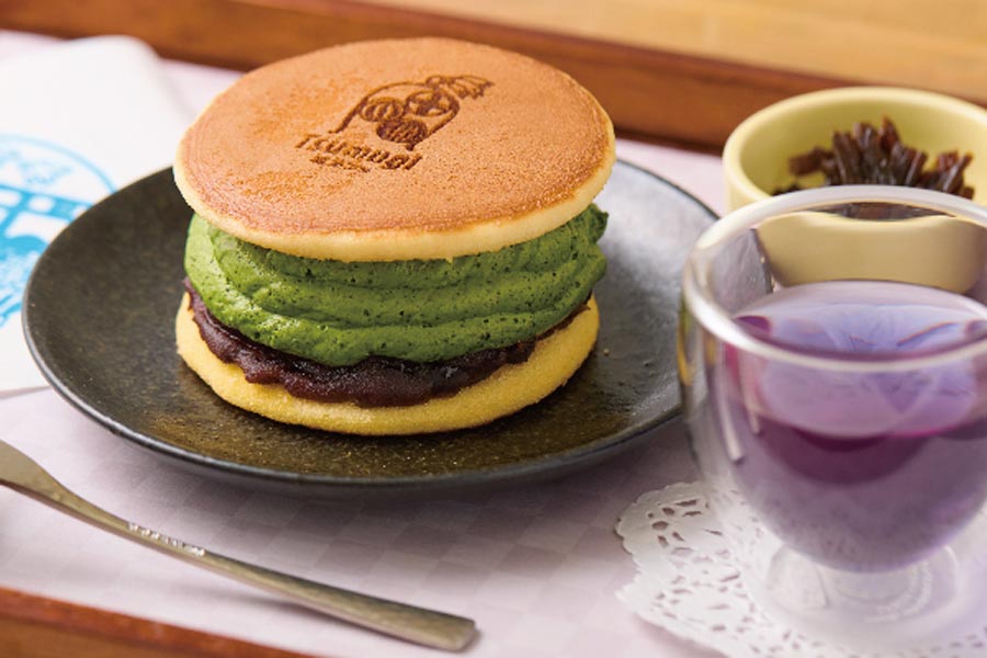 『和カフェ Tsumugi 鎌倉店』の「濃抹茶・生どらやき」