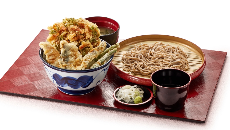 「桜海老と鰆の天丼サービスセット」