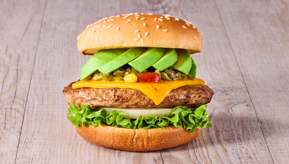 「クラシックアボカドチーズバーガー」