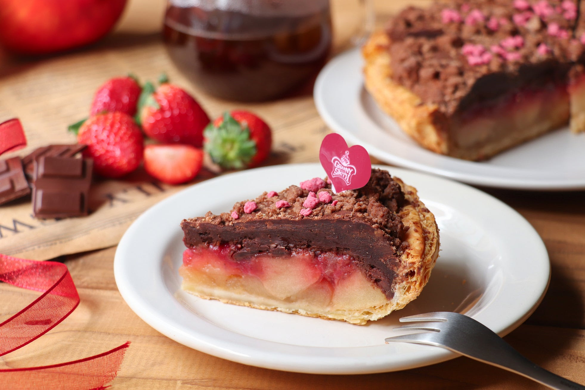 「CHOCOLATE FUDGE BROWNIE APPLE PIE」