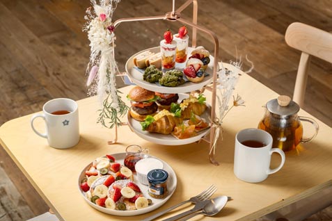 『ITOCHU SDGs STUDIO RESTAURANT星のキッチン』の「アフタヌーンティーセット」