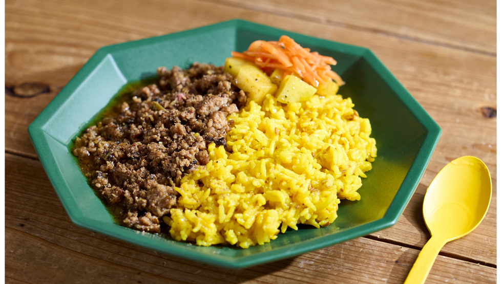 『イエロースプーン カレーショップ』の「やみつきキーマカレー」