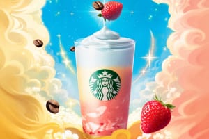 新体験「春空 ミルクコーヒー フラペチーノ®」