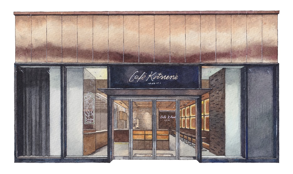 『Cafe Kitsune Osaka』外観