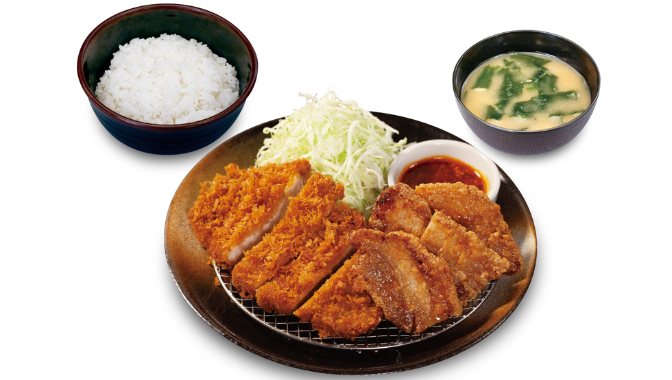 『松のや』の「ロースかつ&ムートート定食」