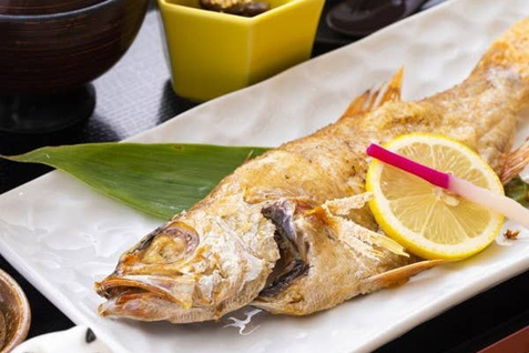 『旬彩和食 口福』の「のど黒塩焼き御膳」