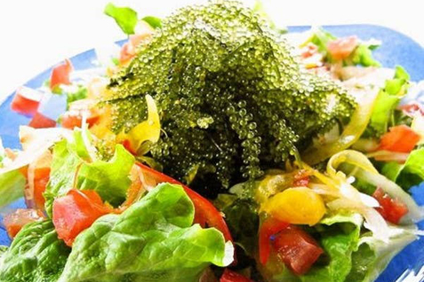 「沖縄の台所 ぱいかじ 沖縄本店」の「海ぶどうサラダ」