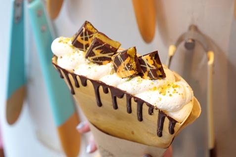 『クレープとエスプレッソと自由形』の「ドバイチョコメルト」