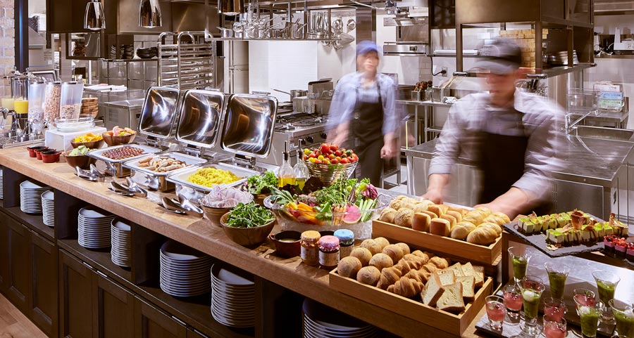 『CEDAR THE CHOP HOUSE & BAR』のモーニングビュッフェ