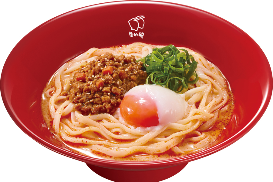『なか卯』の「温たま冷やし担々うどん」イメージ