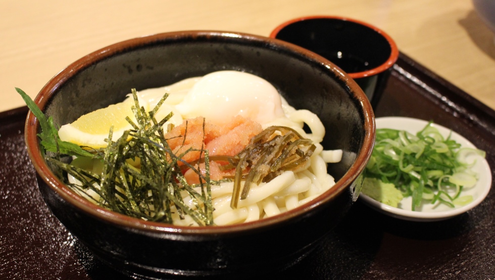 「明太温玉ぶっかけうどん」