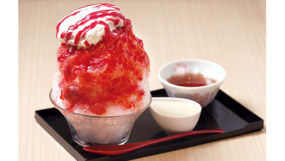 『かき氷専門 SUZUMU 西荻窪店』の「いちごミルク氷」