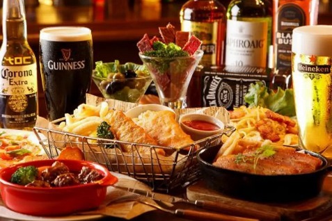 『IRISH PUB CELTS 新橋烏森口駅前店』のコース