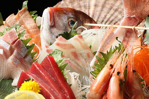 『個室居酒屋 兜 池袋東口店』の「刺身五点盛り合わせ」