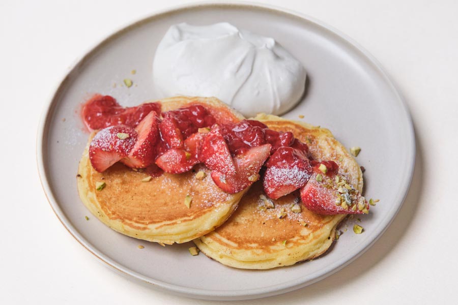 『GARDEN HOUSE COFFEE』の「季節のパンケーキ」