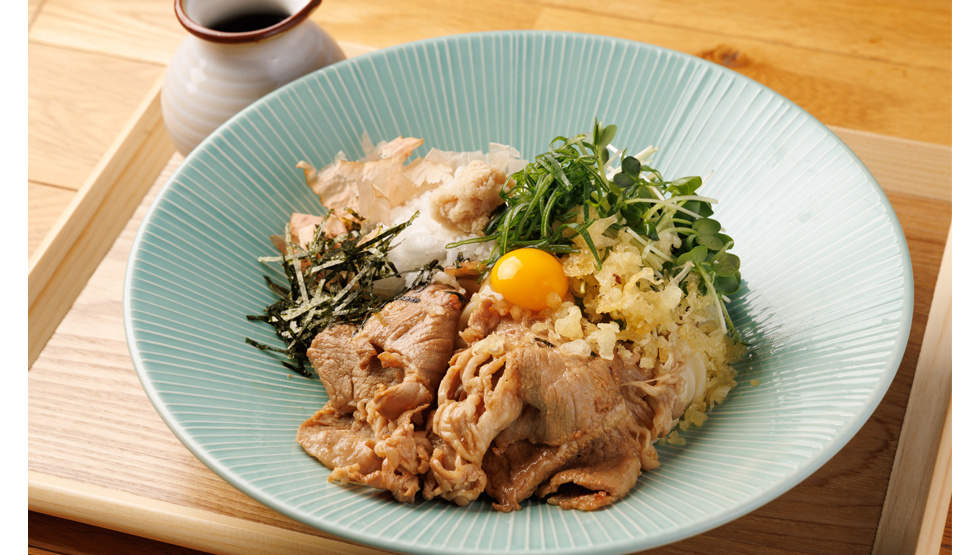 『香川一福 ART』の「生姜焼きうどん」