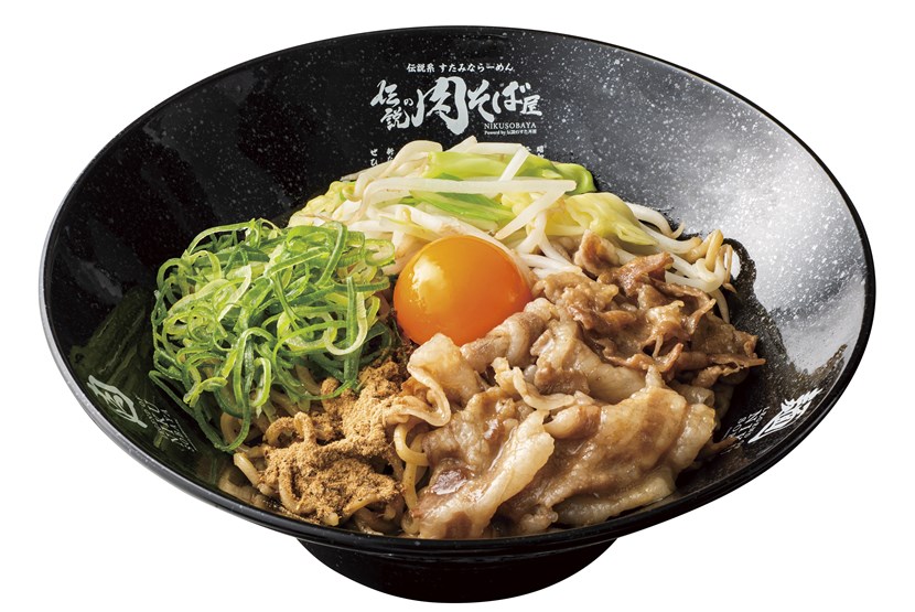 「汁なし魚介とんこつ肉そば」