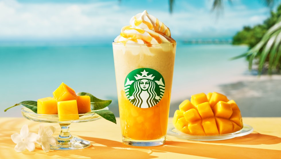 スタバ「オリエンタル マンゴー & ティー フラペチーノ®」5/28発売！