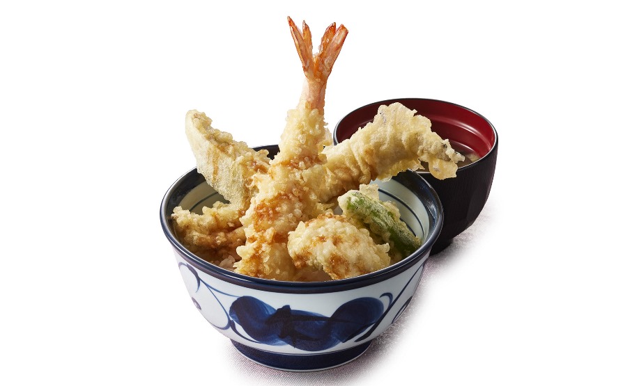 「夏ご馳⾛天丼」