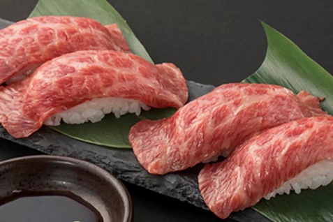『ちからや総本店』の肉寿司