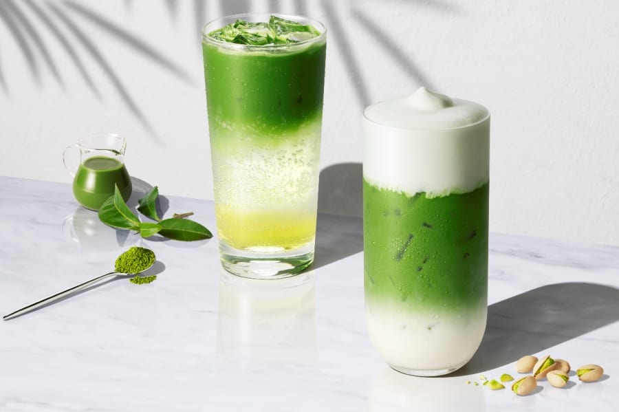 「抹茶 ピスタチオムース ティー ラテ」登場！