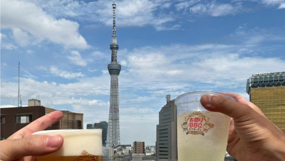 「夏祭り」がテーマの手ぶらBBQ！『お祭りBBQビアガーデン 浅草エキミセ屋台村』期間限定オープン！