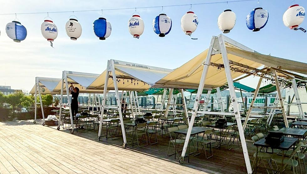 「夏祭り」がテーマの手ぶらBBQ！『お祭りBBQビアガーデン 浅草エキミセ屋台村』期間限定オープン！