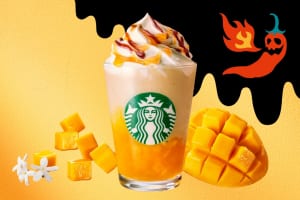 本当に辛いフラペ!?　スタバ「ホットハニー オリエンタル マンゴー & ティー フラペチーノ®」6/6より発売