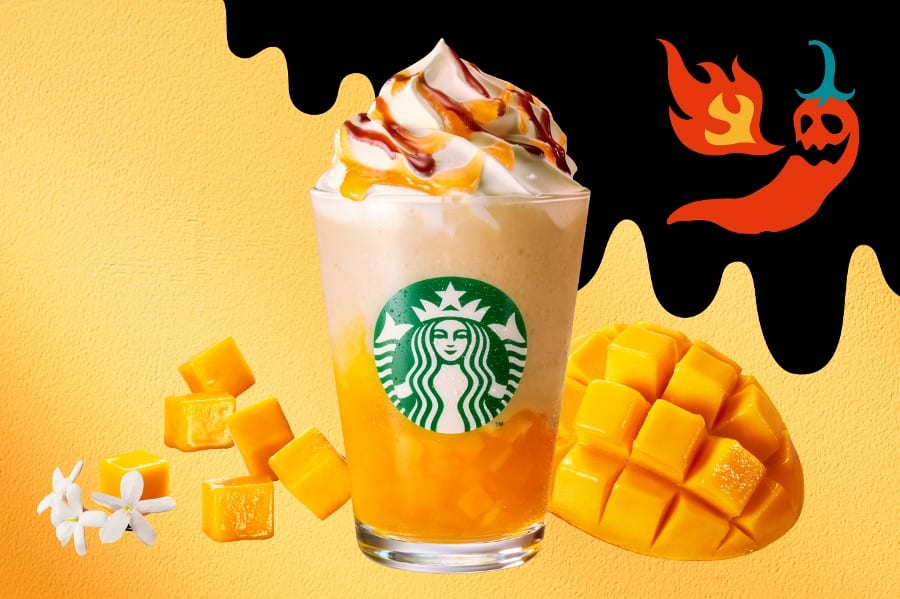 本当に辛いフラペ!?　スタバ「ホットハニー オリエンタル マンゴー & ティー フラペチーノ®」6/6より発売
