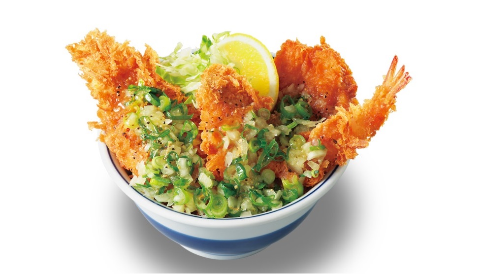 「ねぎ塩カツ丼」店内