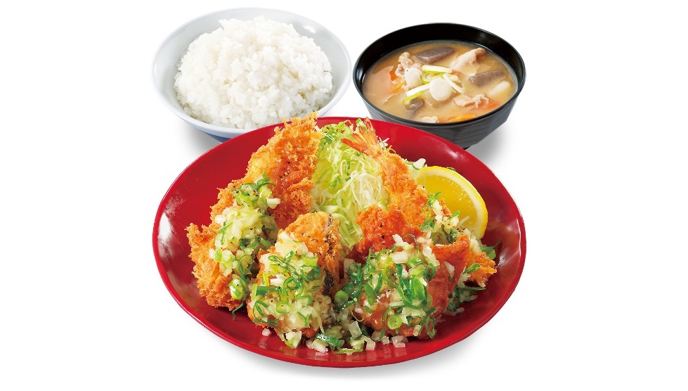 「ねぎ塩カツ定食」店内