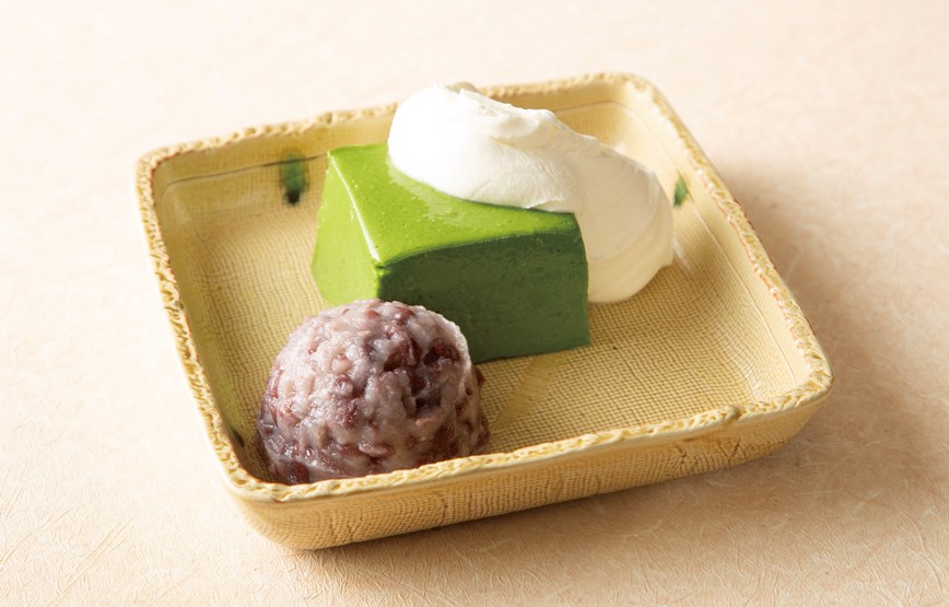 「抹茶ババロア」