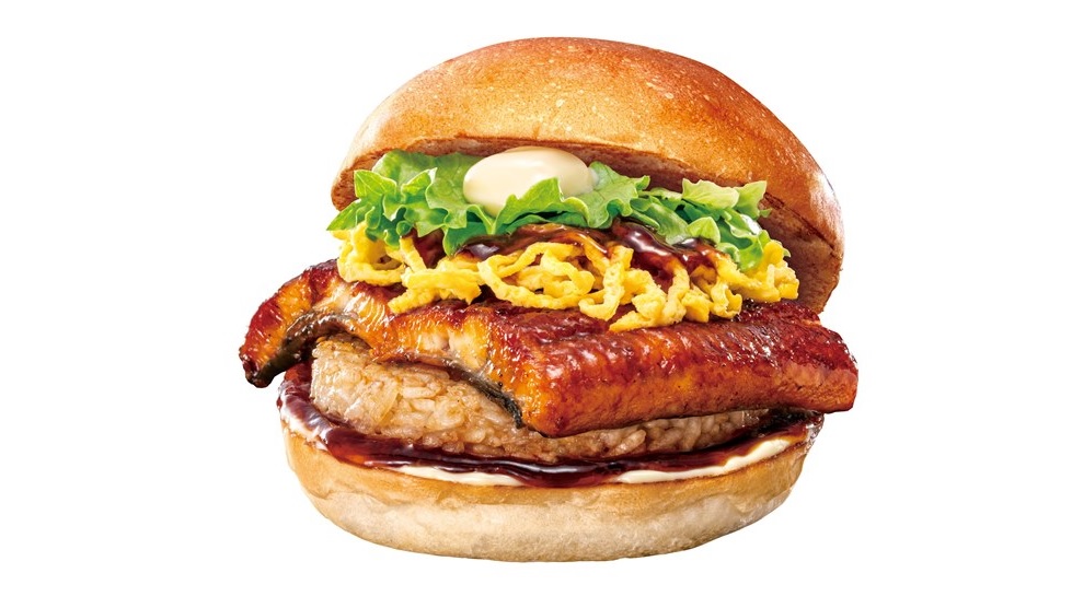 ロッテリア「うな丼バーガー」7/16より発売
