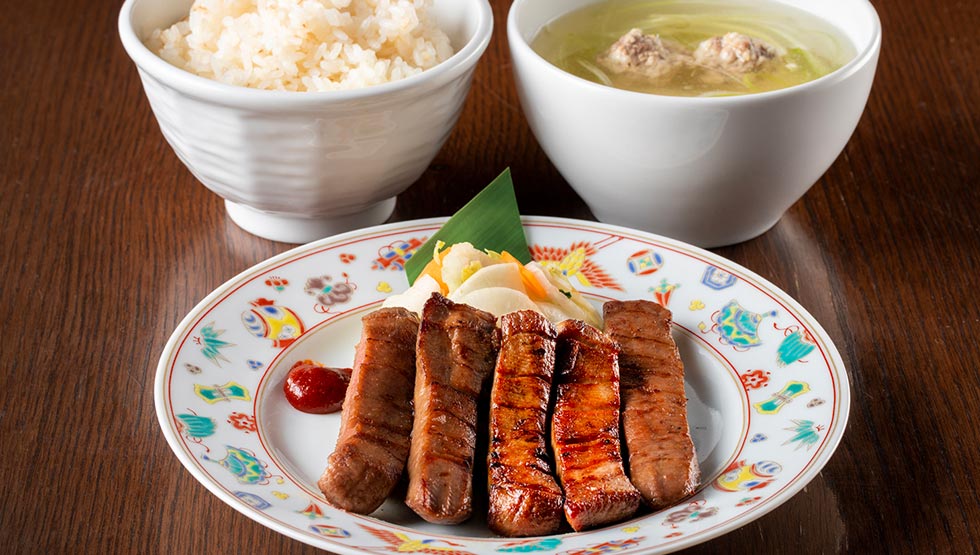 『牛たん酒場 たん之助 豊洲店』の「牛たんステーキ定食」