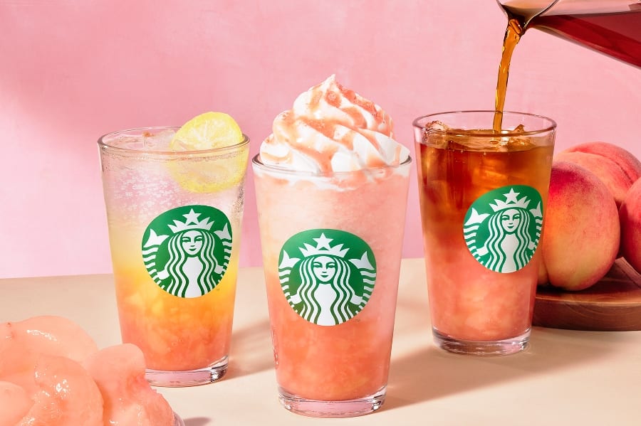 真夏にぴったりな完熟ピーチのフラペ！スタバ「ヘブンリー ピーチ フラペチーノ®」8/1発売