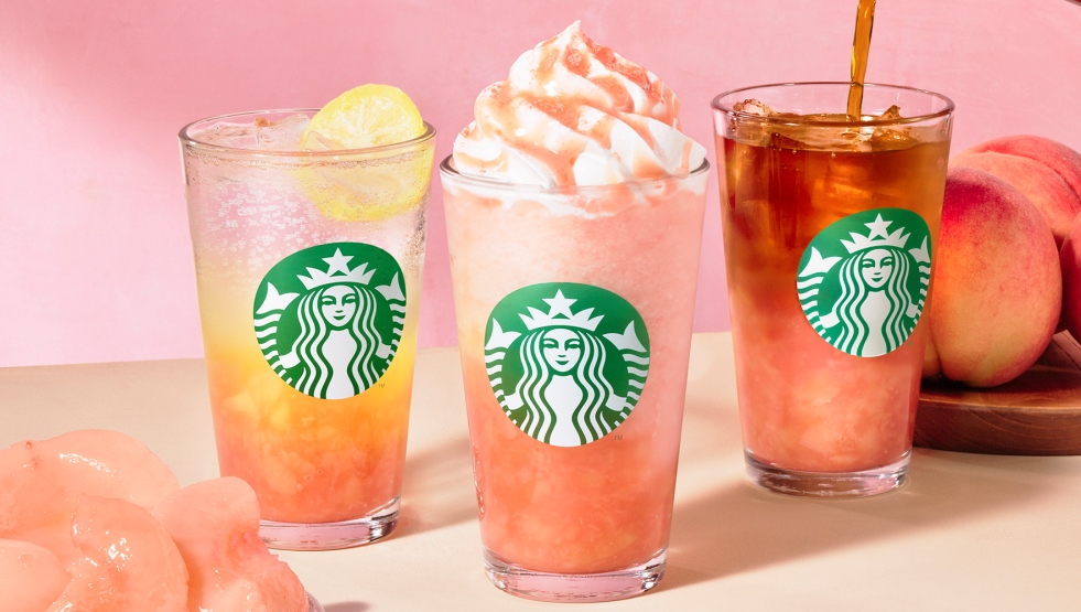 スタバ「ヘブンリー ピーチ フラペチーノ®」8/1発売