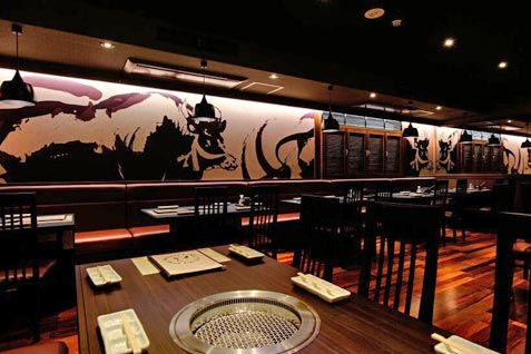 『Beef Garden（ビーフガーデン）恵比寿』のシンプル＆モダンな店内