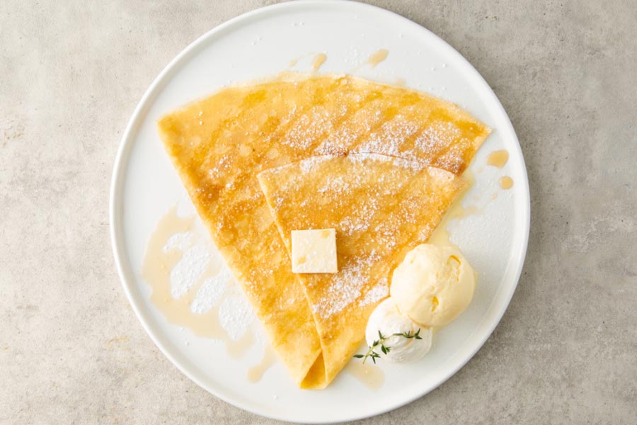 『YORKYS Creperie / PIECE OF BAKE うめきたグリーンプレイス店』のクレープ