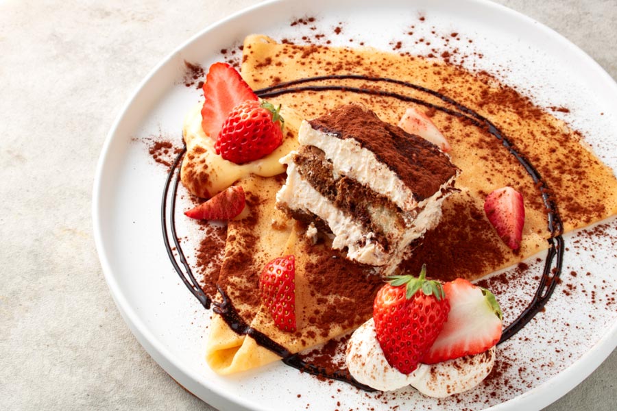 『YORKYS Creperie / PIECE OF BAKE うめきたグリーンプレイス店』のクレープ