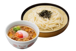『なか卯』の「月見温たま牛肉つけうどん」-index