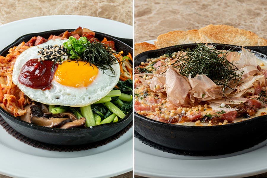 『ISLAND STYLE CAFE & GRILL Koko Head cafe OSAKA(アイランドスタイル カフェアンドグリル ココヘッドカフェオオサカ)』の「ビビンバ」と「オハヨウエッグ」