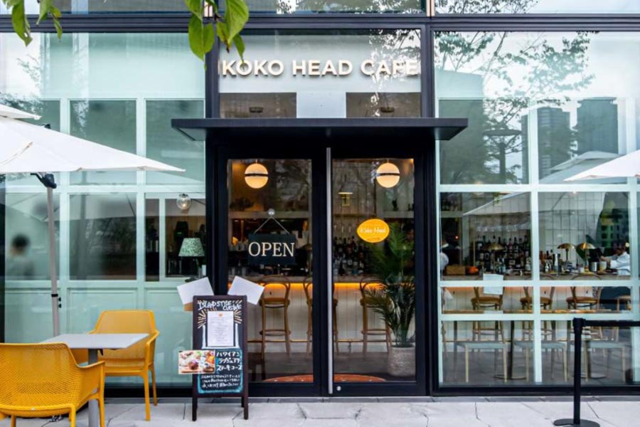 『ISLAND STYLE CAFE & GRILL Koko Head cafe OSAKA(アイランドスタイル カフェアンドグリル ココヘッドカフェオオサカ)』の外観