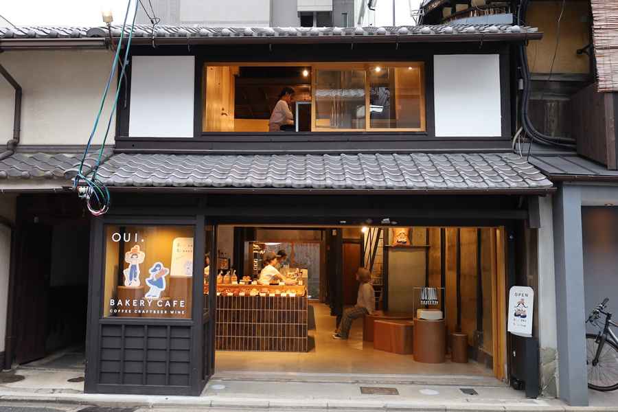 京都のベーカリーカフェ『OUI.(ウイ)』店舗外観