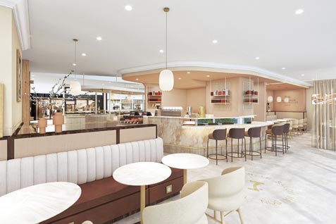 『LA MAISON DU CHOCOLAT ニュウマン高輪店』の店内