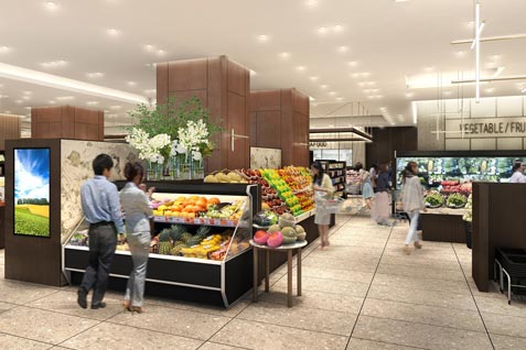 『明治屋』の店内